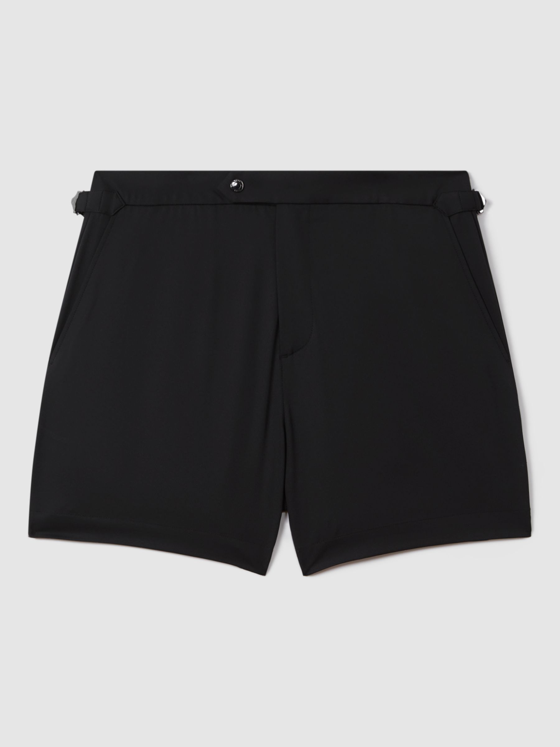 Reiss Sun Plain Swim Shorts, Black, XXL