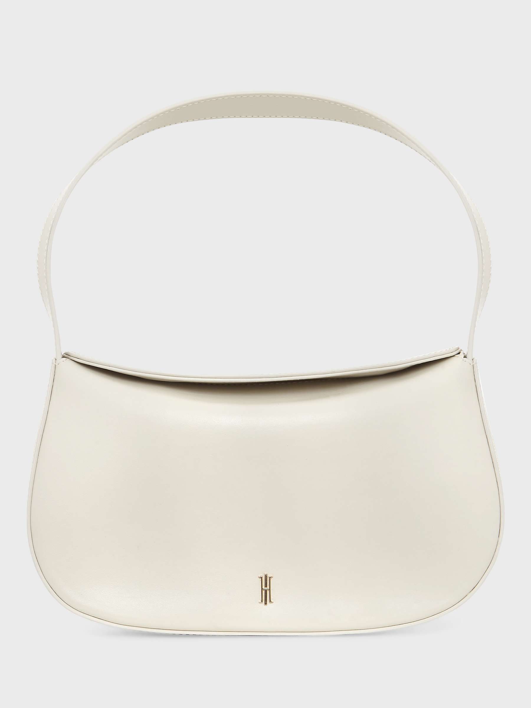 Buy Hobbs Paris Leather Shoulder Bag, Ivory Online at johnlewis.com
