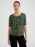 Hobbs Jacqueline Abstract Print Top, Green/Multi