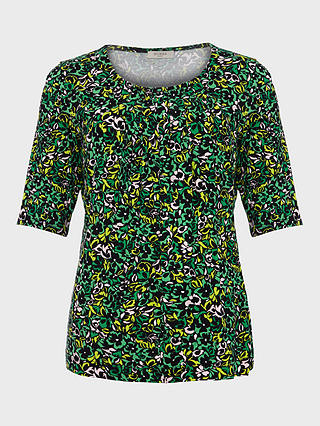 Hobbs Jacqueline Abstract Print Top, Green/Multi