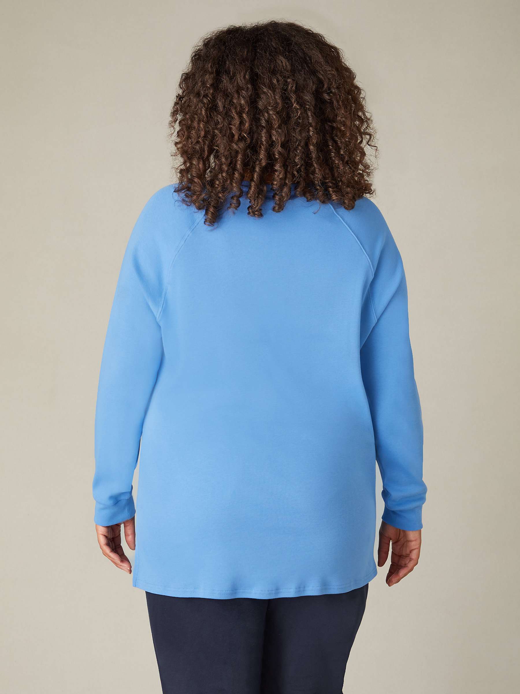 Buy Live Unlimited Curve Relaxed Jersey Top, Blue Online at johnlewis.com