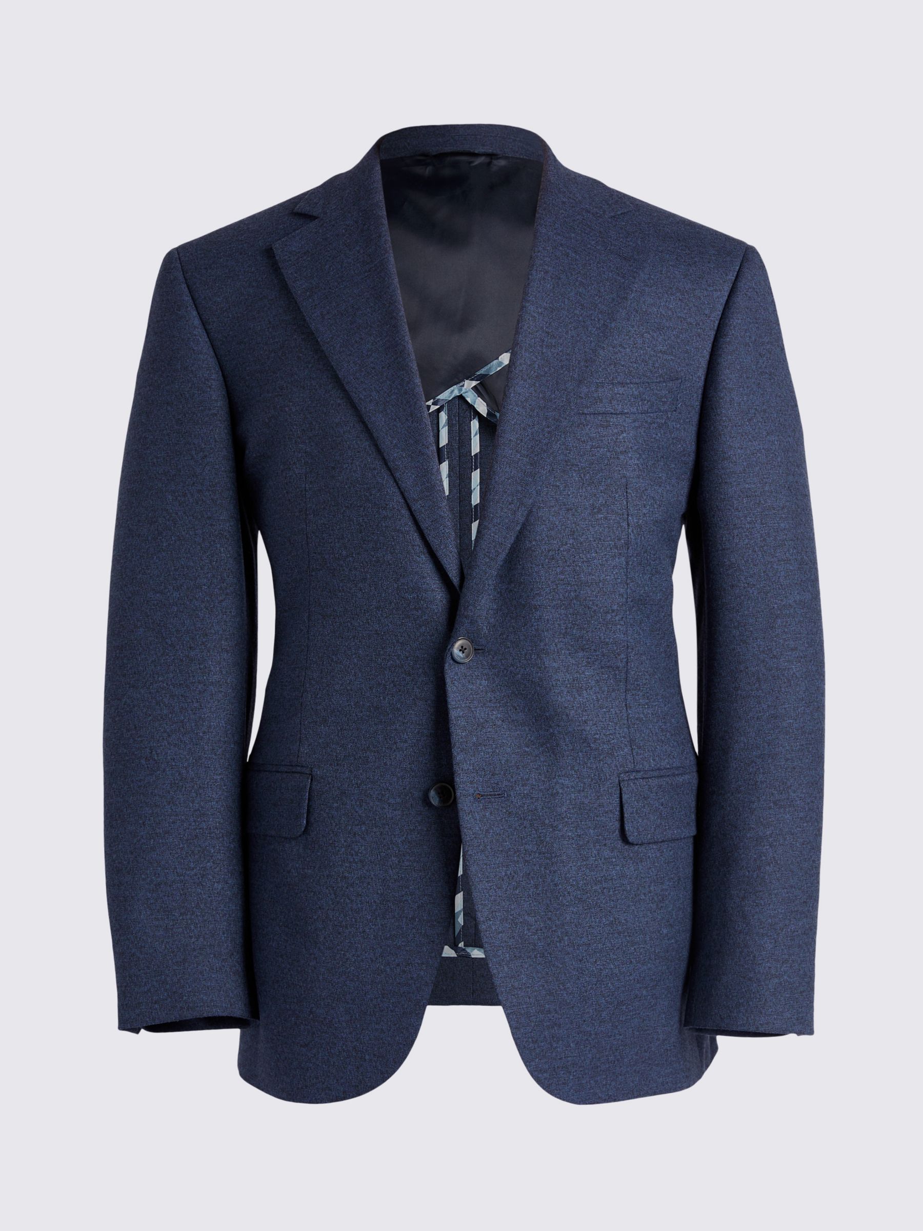Moss Tailored Fit Flannel Suit Jacket, Blue, 46S