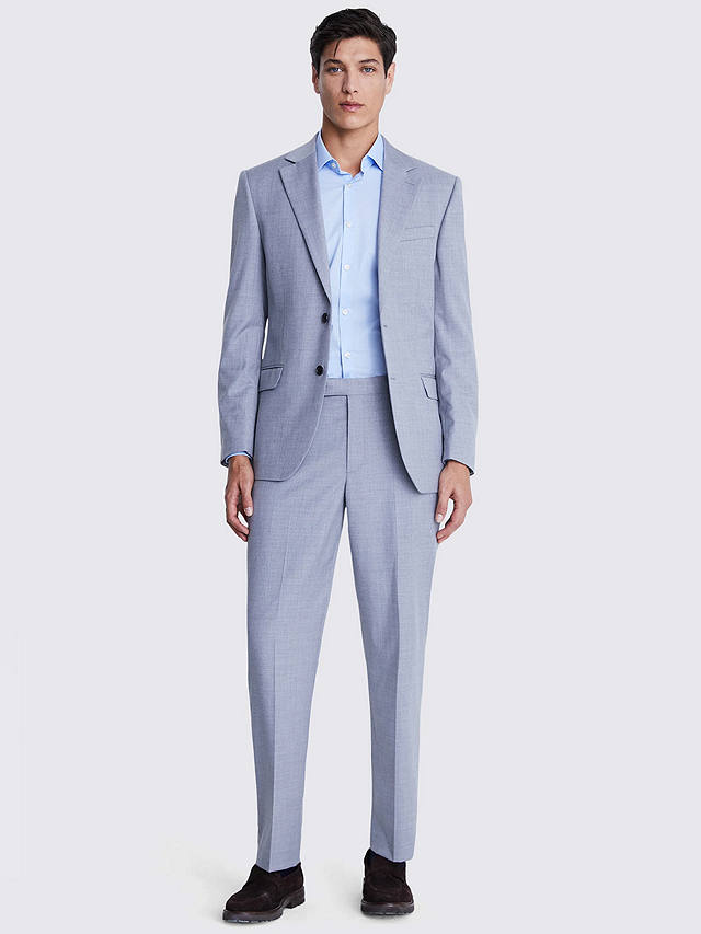 Moss Regular Fit Stretch Suit Jacket, Light Grey