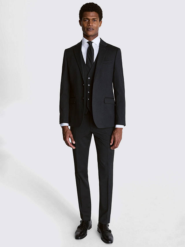 Moss Slim Fit Stretch Suit Jacket, Charcoal