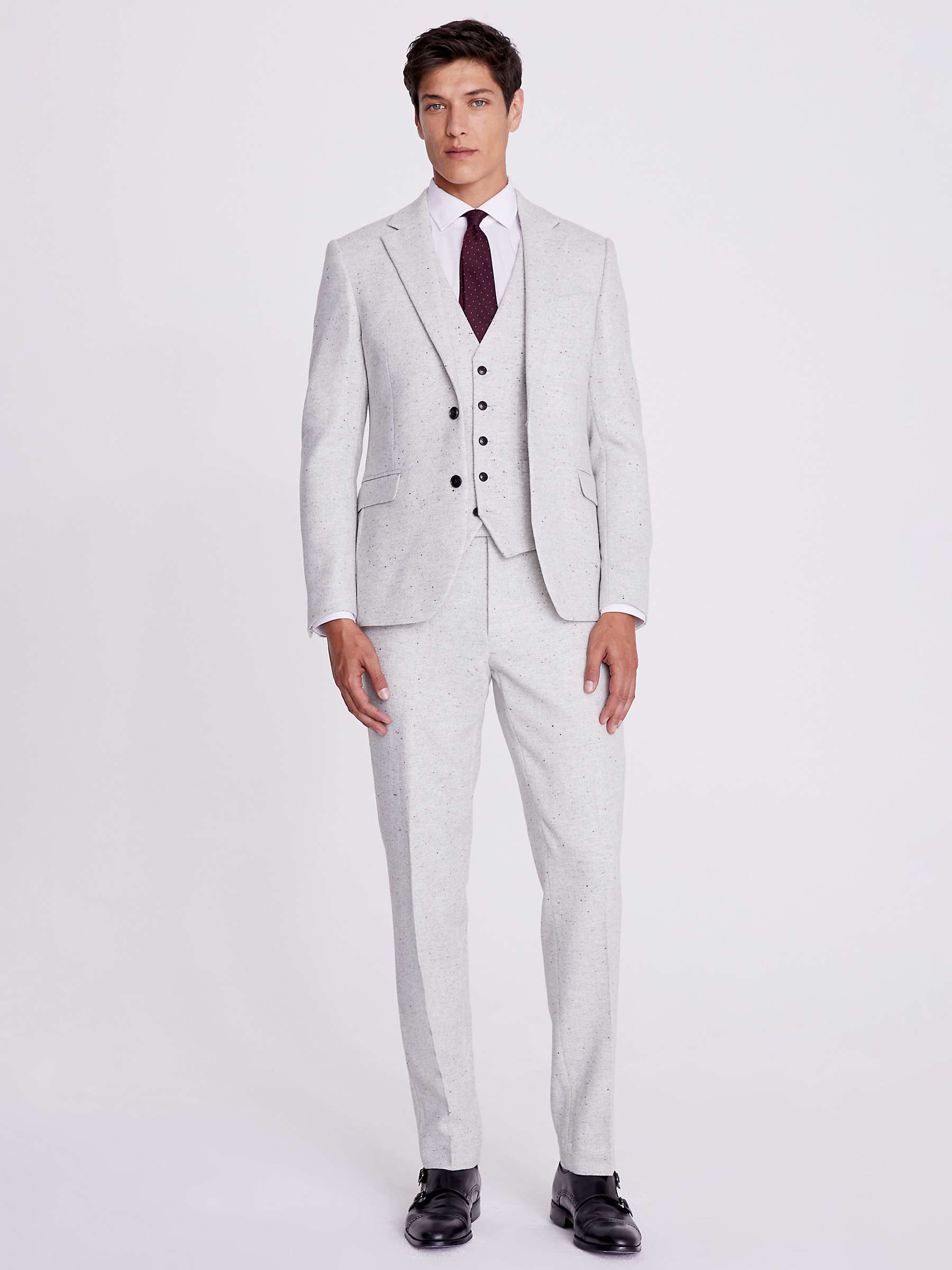 Buy Moss Slim Fit Wool Blend Donegal Tweed Suit Jacket Online at johnlewis.com