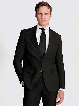 Moss Tailored Fit Stretch Jacket, Black