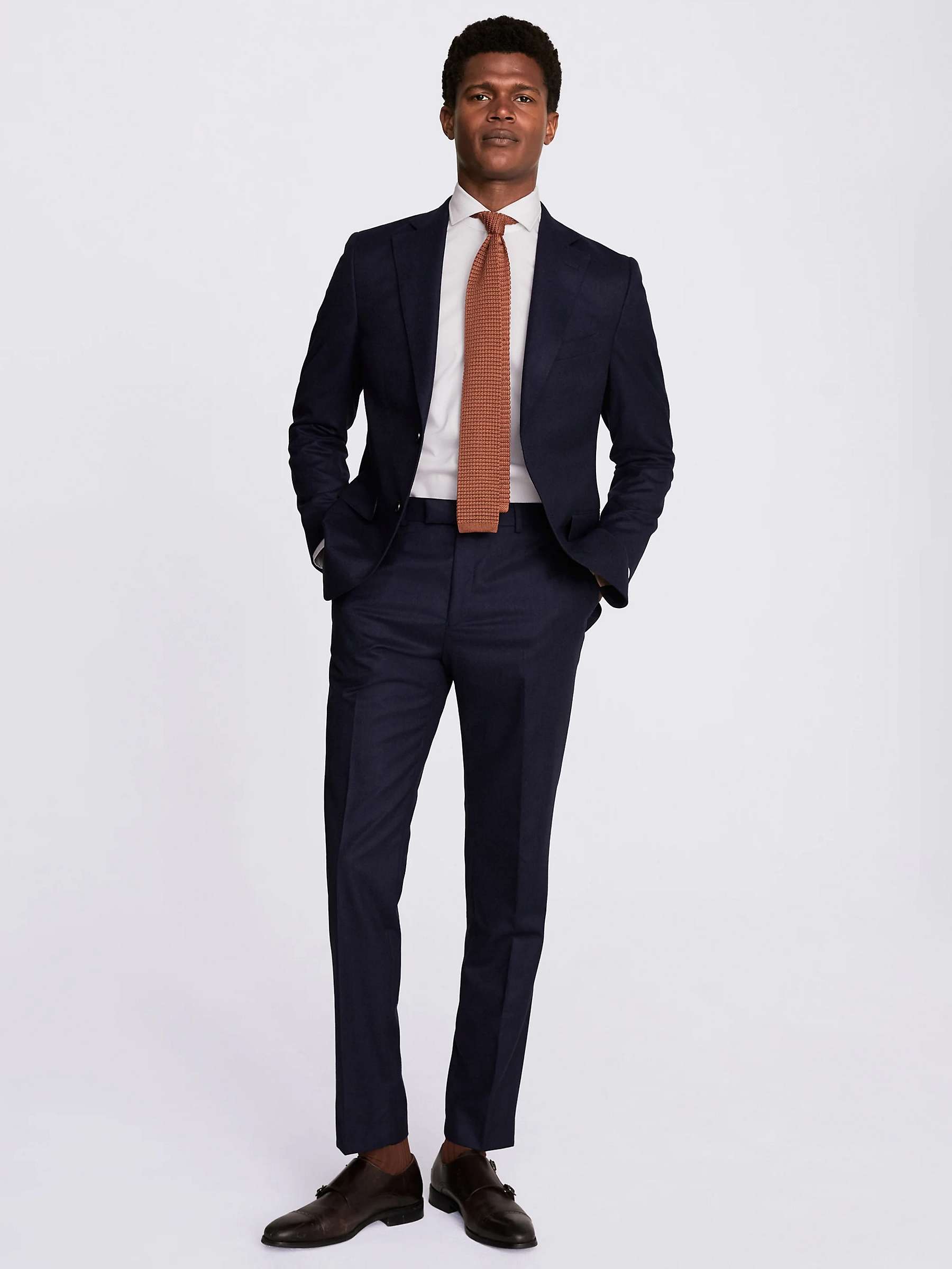 Buy Moss Italian Tailored Fit Jacket, Blue Online at johnlewis.com