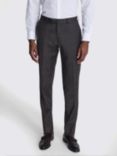 Moss Tailored Fit Check Performance Suit Trousers, Grey