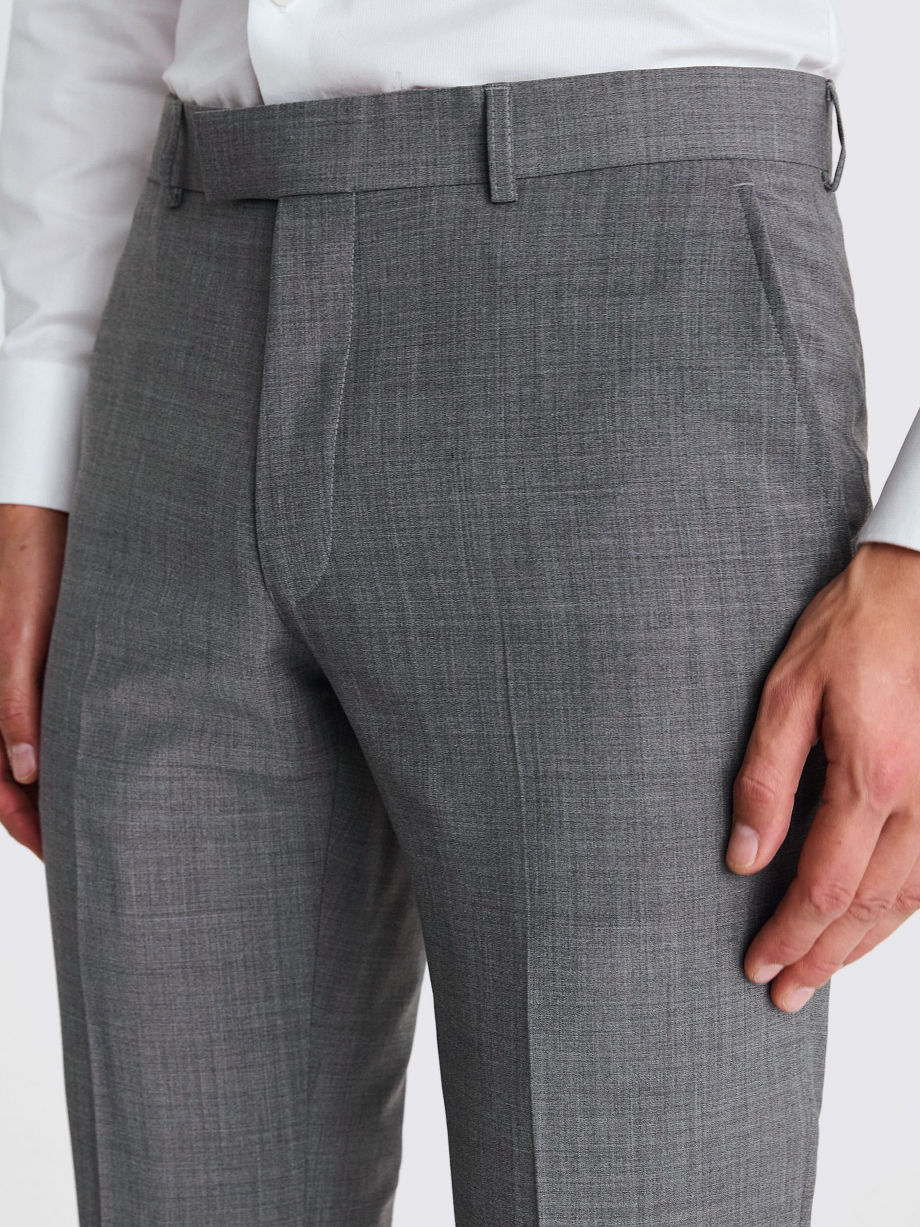 Buy Moss x DKNY Slim Fit Wool Blend Suit Trousers, Grey Online at johnlewis.com