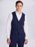 Moss Regular Fit Stretch Waistcoat, Blue