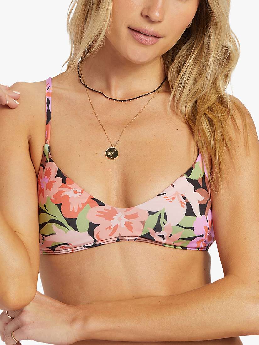 Buy Billabong Sol Searcher Floral Print Bikini Top, Multi Online at johnlewis.com