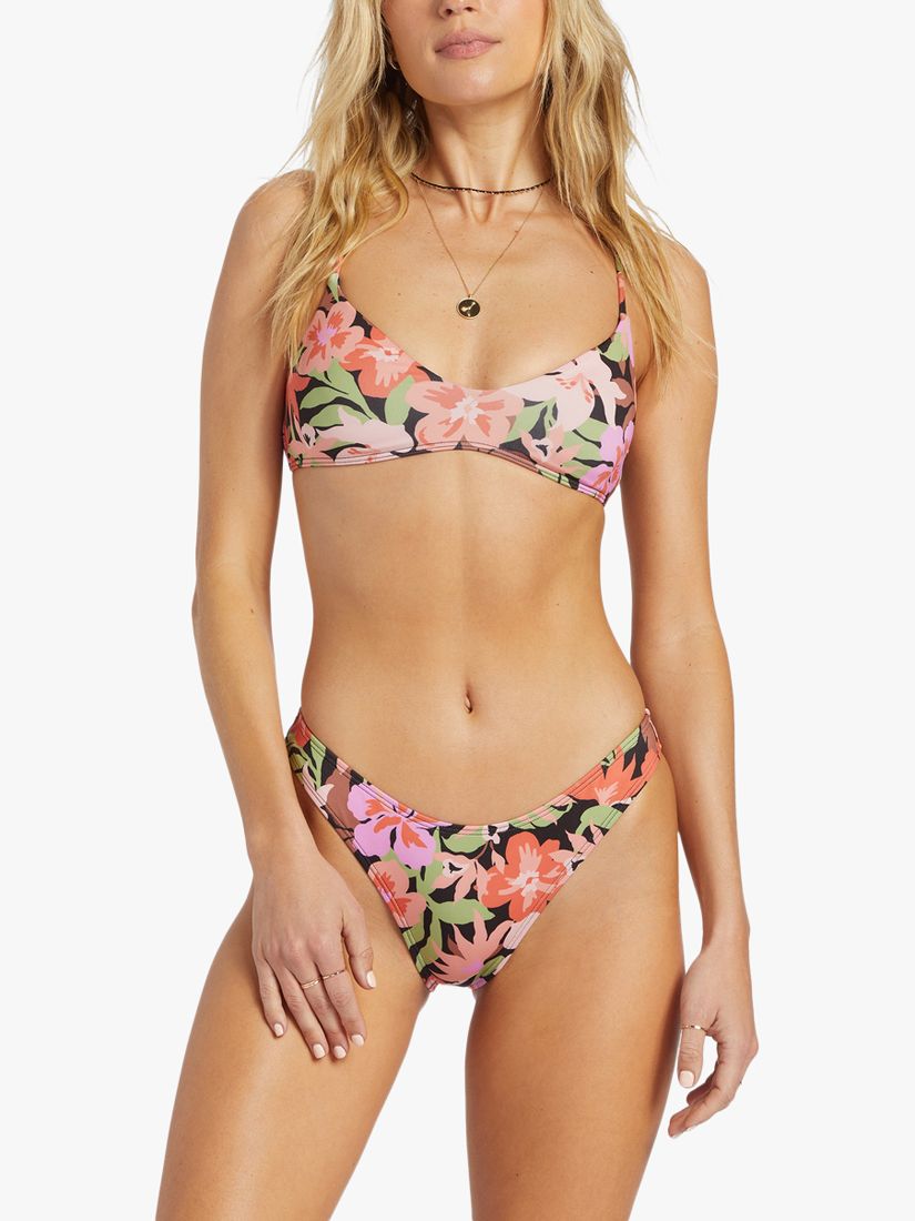 Billabong Sol Searcher Floral Print Bikini Top, Multi, XL