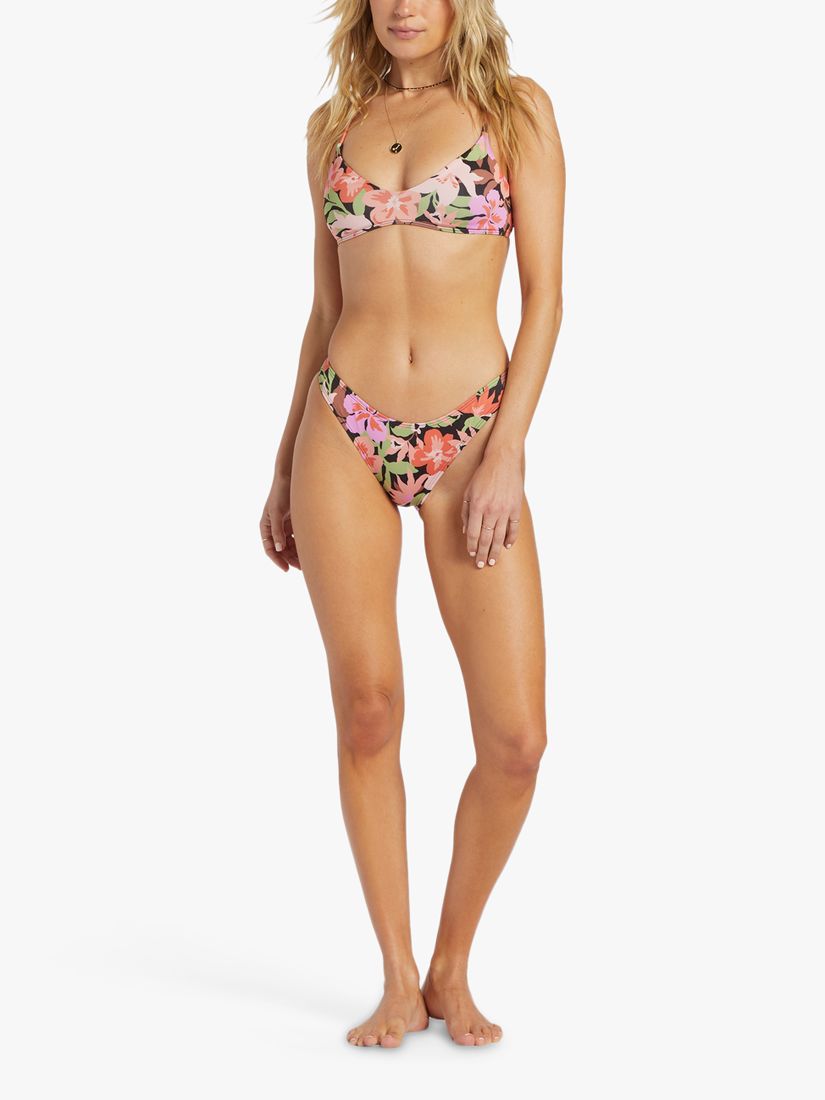 Billabong Sol Searcher Floral Print Bikini Top, Multi, XL