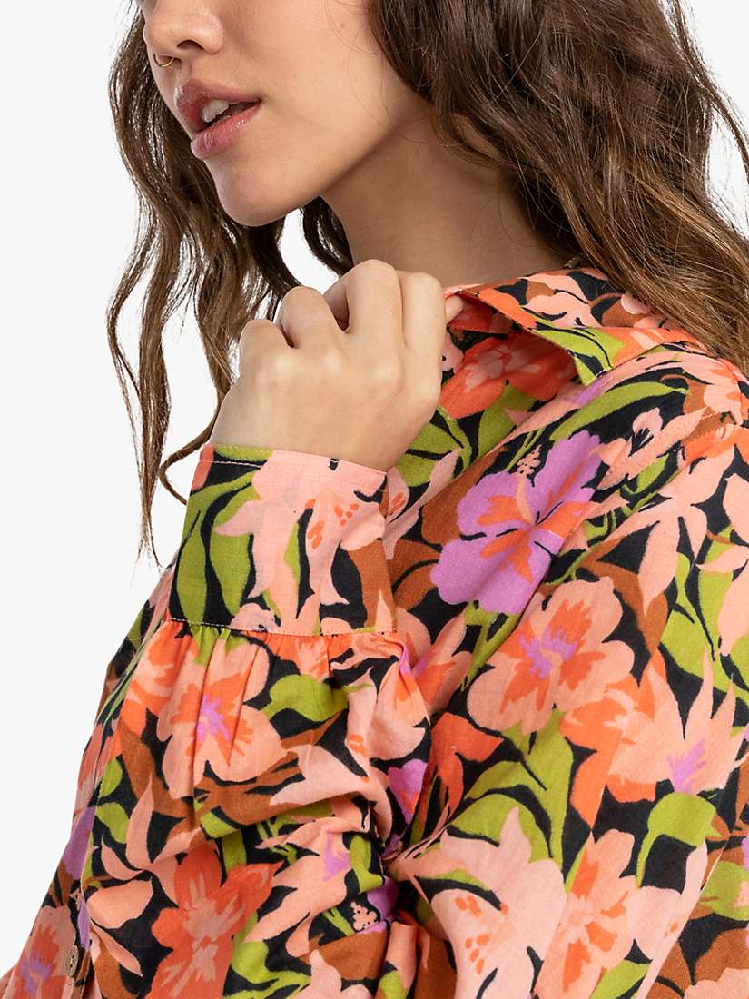 Buy Billabong Swell Floral Print Beach Shirt, Multi Online at johnlewis.com