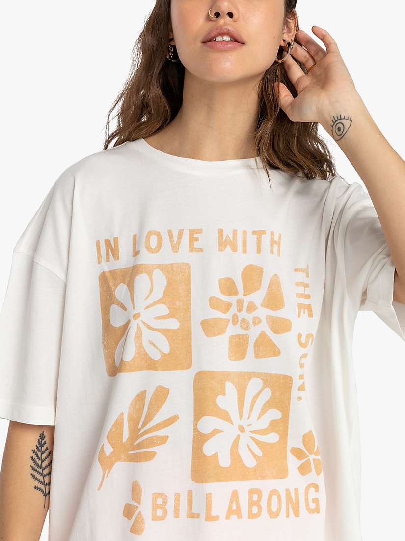 Buy Billabong In Love T-Shirt, Salt Crystal Online at johnlewis.com