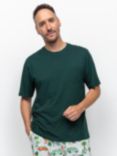 Cyberjammies Bodhi Short Sleeve Pyjama Top, Green