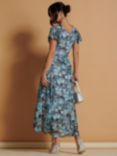 Jolie Moi Grace Abstract Print Dip Hem Maxi Dress, Multi