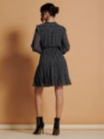 Jolie Moi Ditsy Chiffon Smock Knee Length Dress, Navy/Multi, Navy/Multi