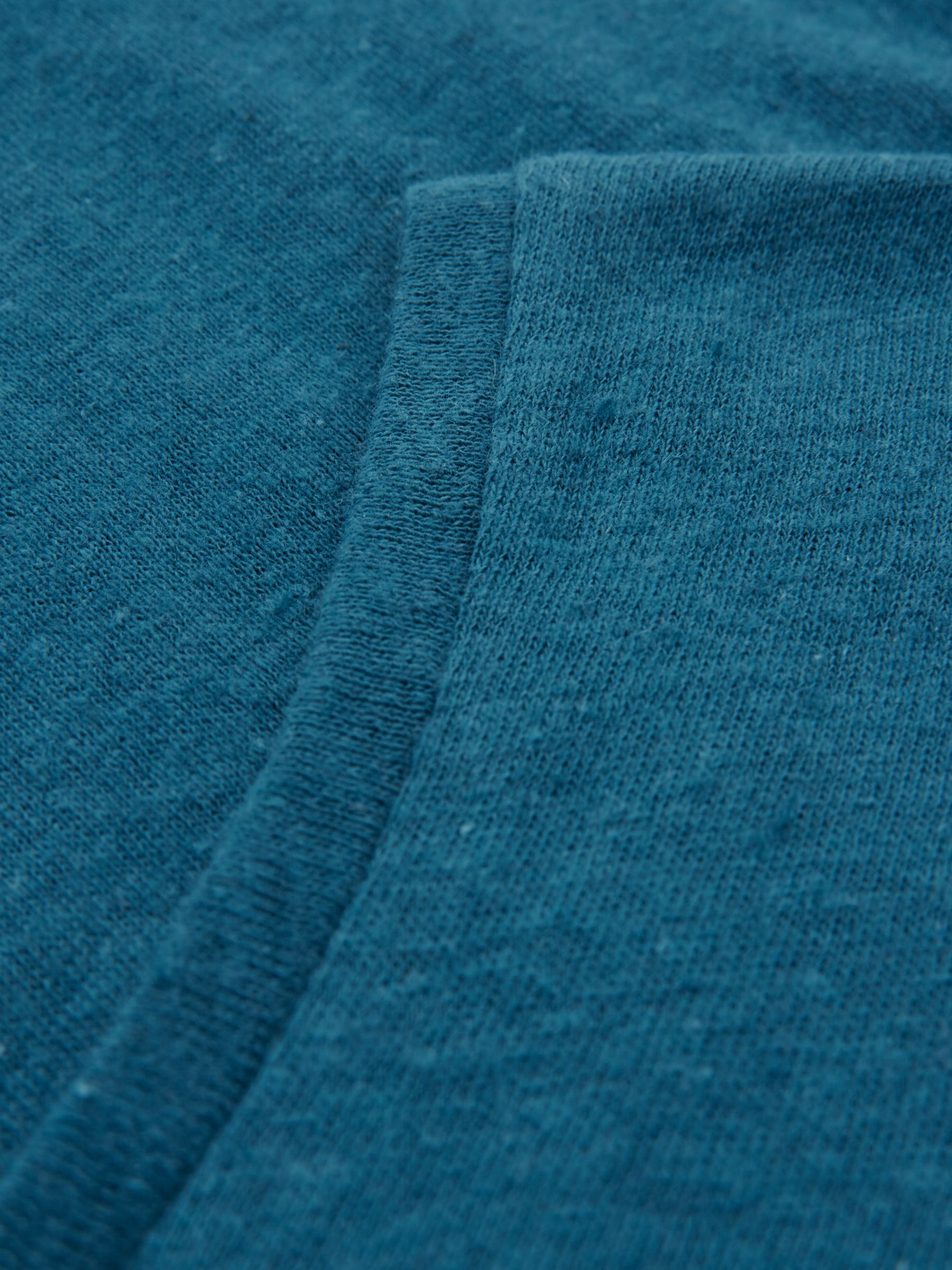 Celtic & Co. Linen & Organic Cotton Blend Tank Top, Deep Icelandic Blue, Deep Icelandic Blue, 8