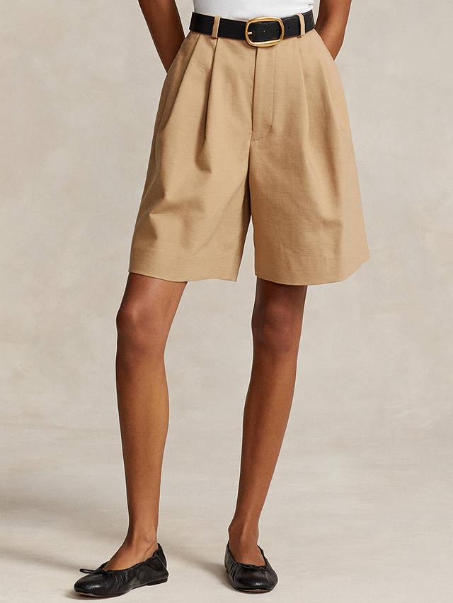 Polo Ralph Lauren Pleated Shorts, Tan