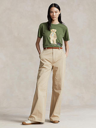 Polo Ralph Lauren Bear Graphic T-Shirt, Khaki