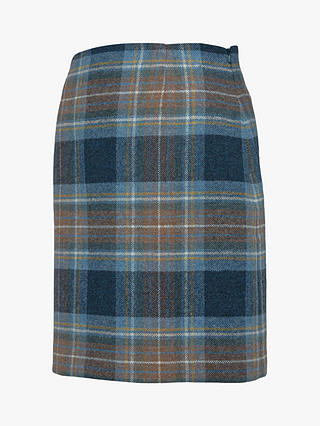 Celtic & Co. The Celt Wool Skirt, Blue Ink Tartan