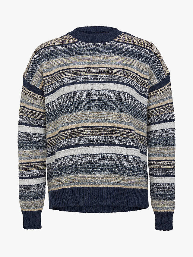 Celtic & Co. Organic Cotton Reverse Stripe Jumper, Multi