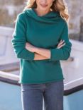 Celtic & Co. Collared Slouch Jumper, Sea Green