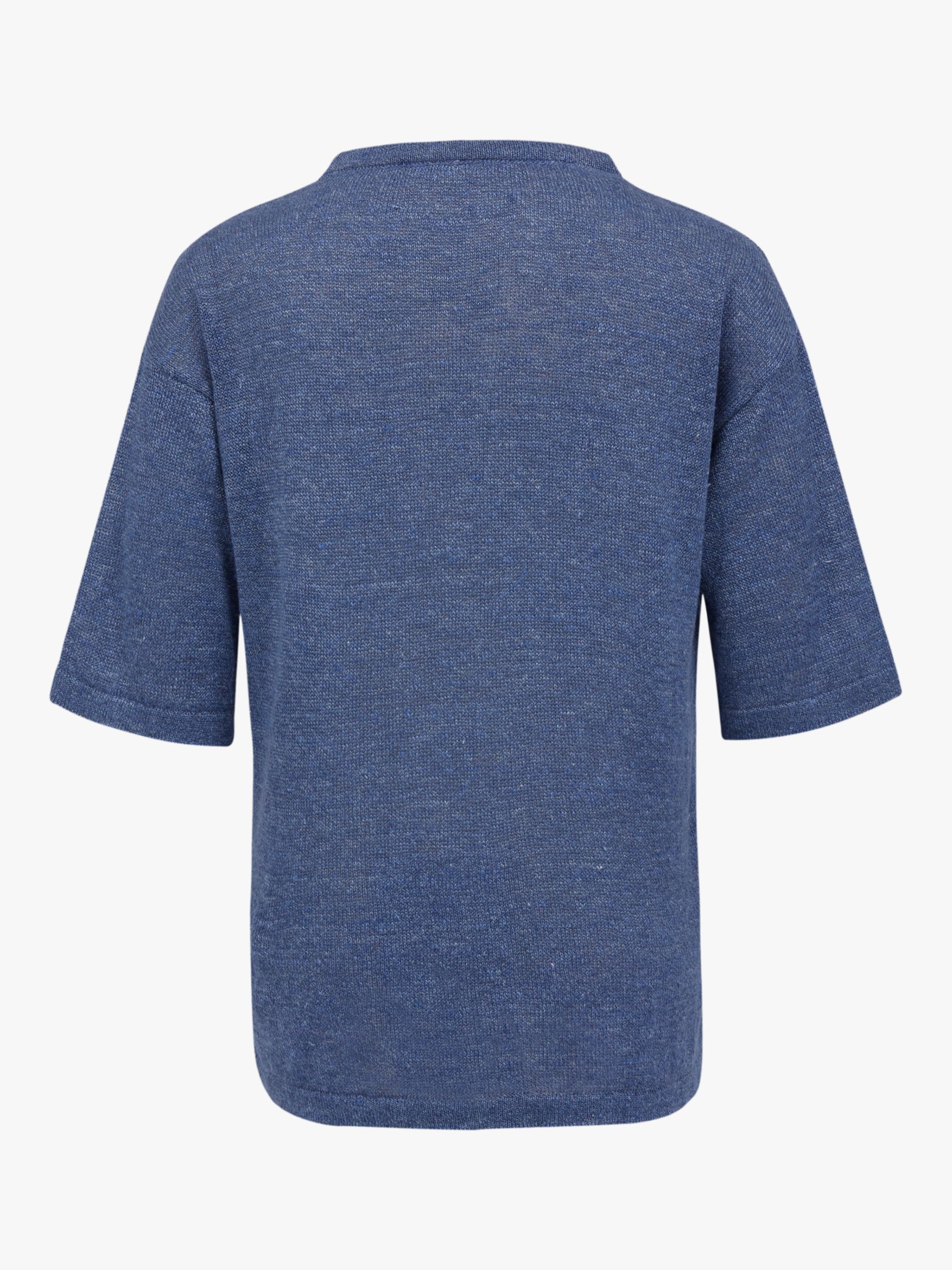 Buy Celtic & Co. Cotton Fine Knit T-Shirt, Indigo Online at johnlewis.com