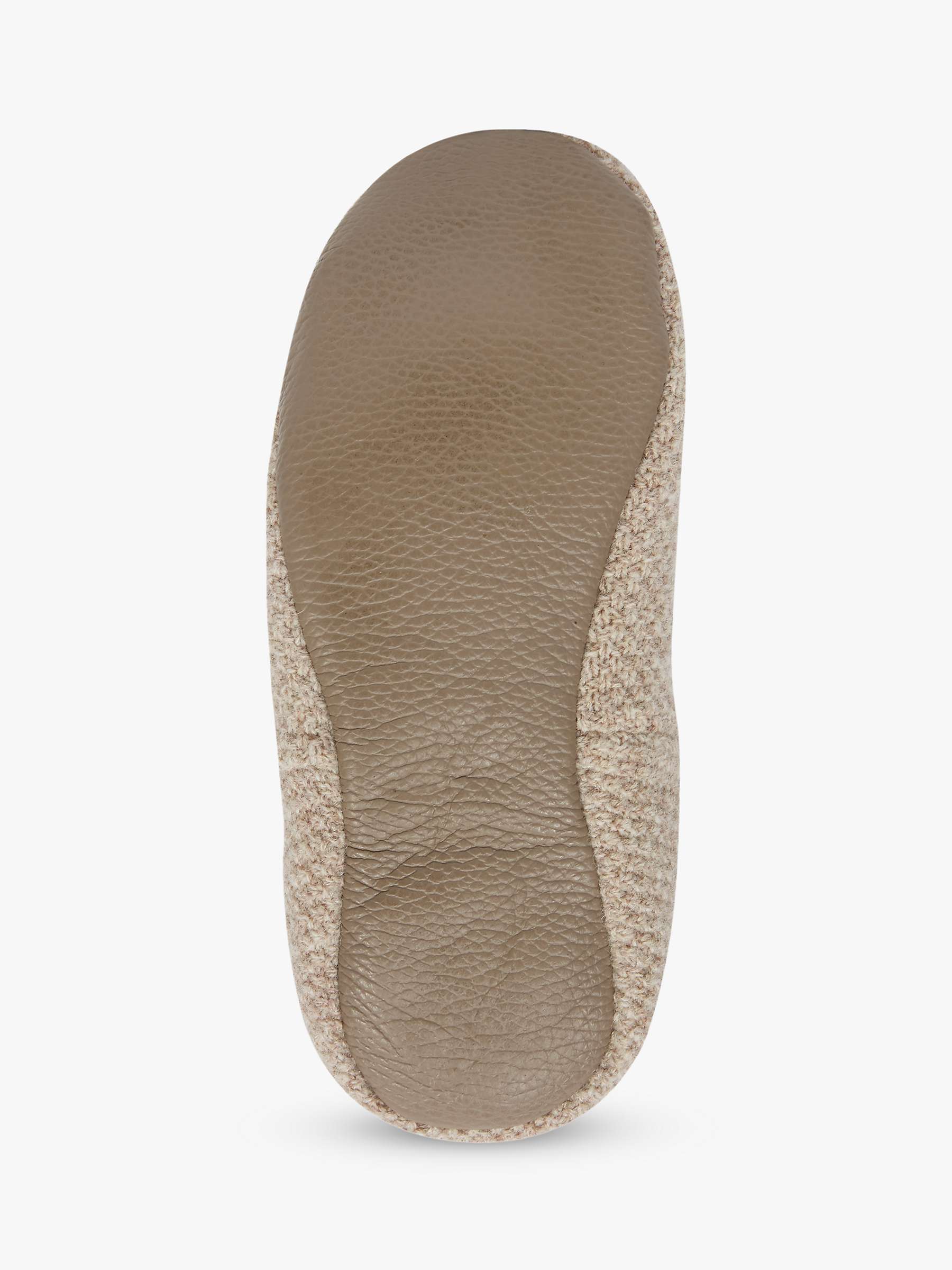 Buy Celtic & Co. Knitted Sheepskin Cocoon Slippers, Oatmeal Online at johnlewis.com