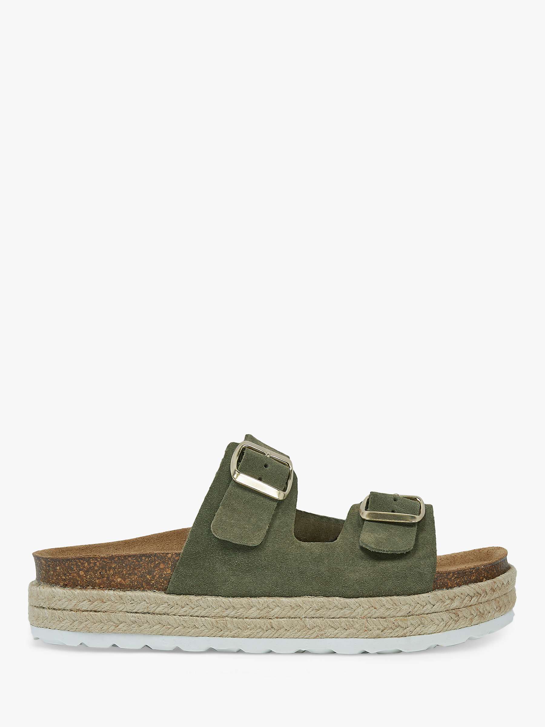 Buy Celtic & Co. Double Buckle Suede Sliders Online at johnlewis.com