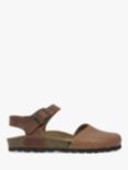 Celtic & Co. Closed Toe Leather Sandals, Rust/Tan