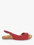 Celtic & Co. Suede Slingback Footbed Sandals, Chilli