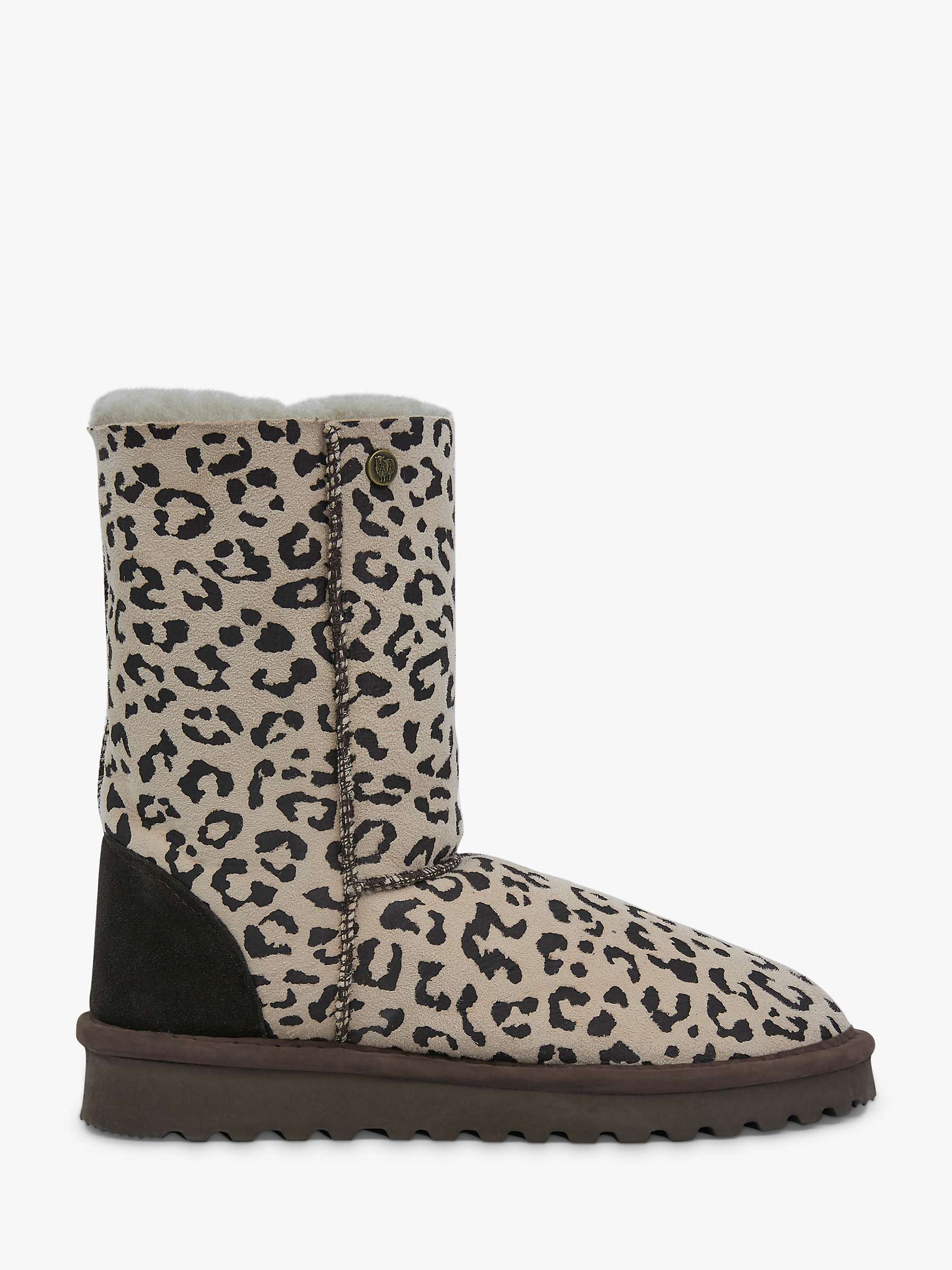 Buy Celtic & Co. Original Celt Leopard Print Sheepskin Boots, Multi Online at johnlewis.com