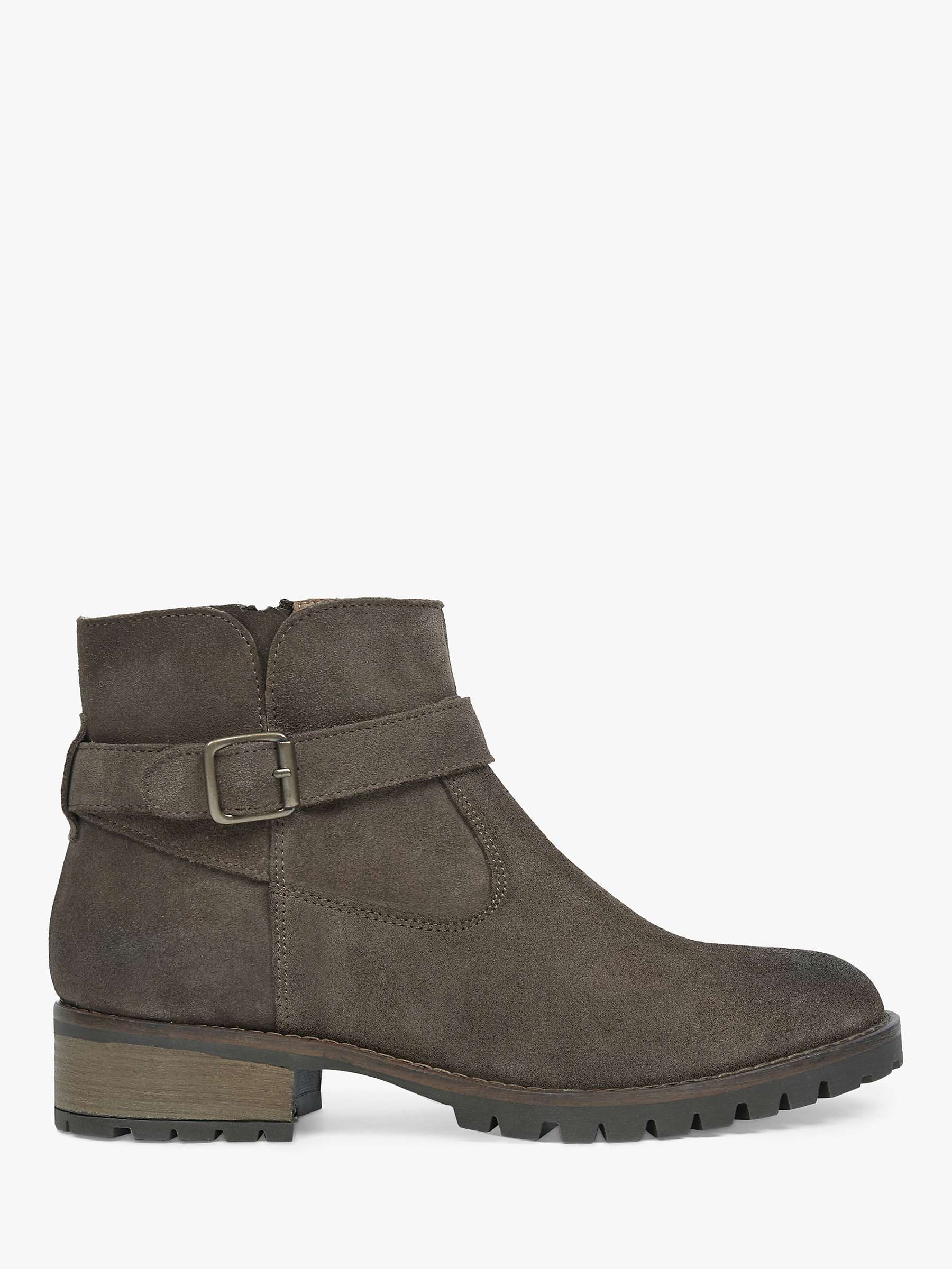 Buy Celtic & Co. Strap Detail Suede Ankle Boots, Tanners Brown Online at johnlewis.com