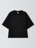 John Lewis Short Sleeve Oversized Cotton T-Shirt, Black