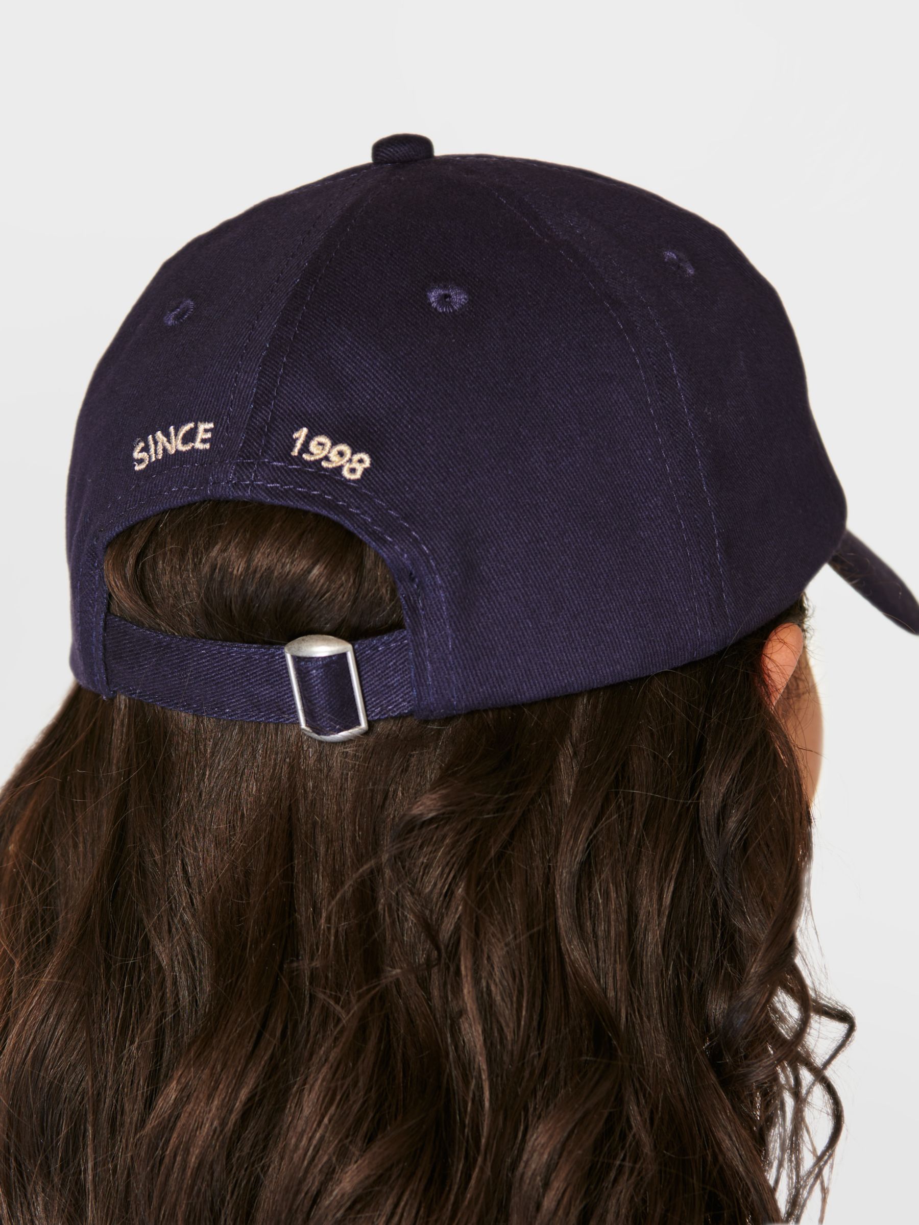 Sweaty Betty Embroidered Slogan Cap, Navy, One Size