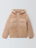 John Lewis Kids' Corduroy Quilted Jacket, Natural