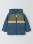 John Lewis Kids' Colour Block Padded Jacket, Blue