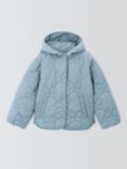 John Lewis Kids' Butterfly Quilted Jacket, Blue