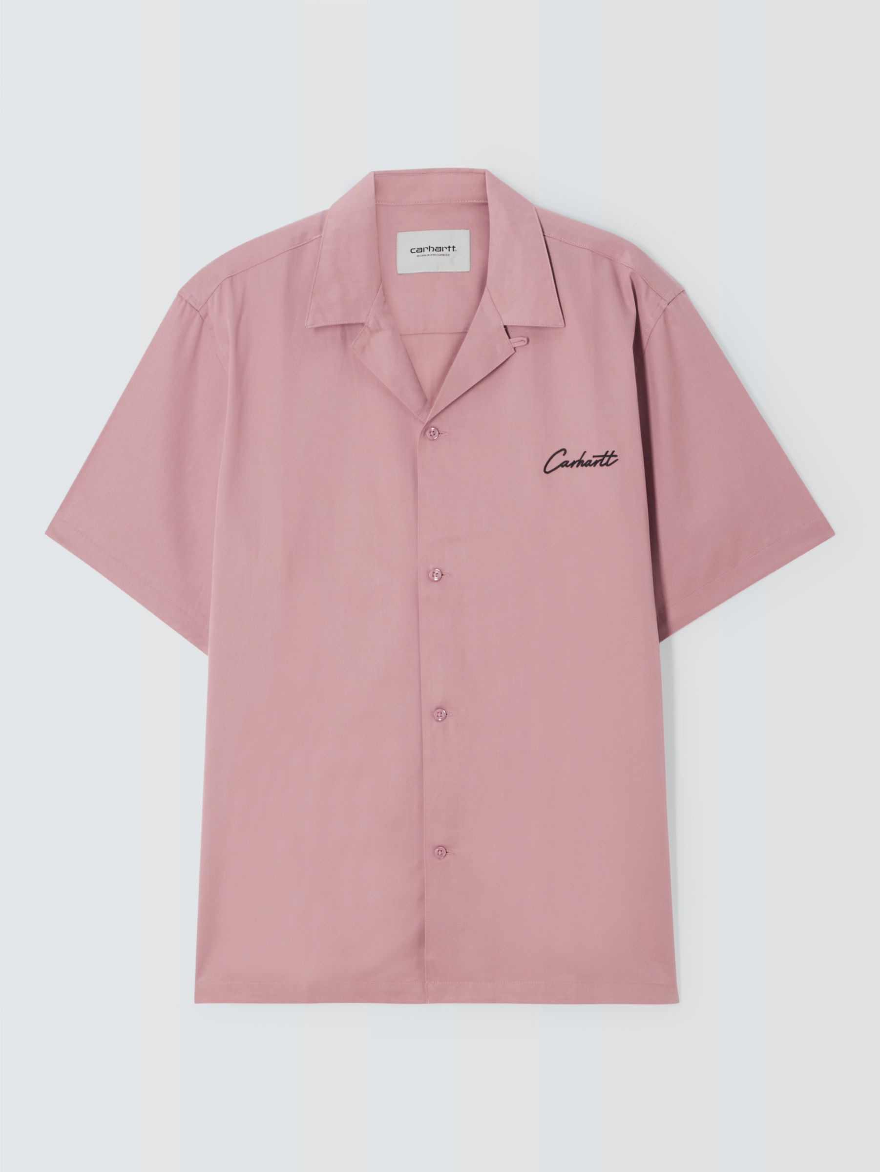Carhartt WIP Delray Loose Fit Shirt, Glassy Pink/Black, S