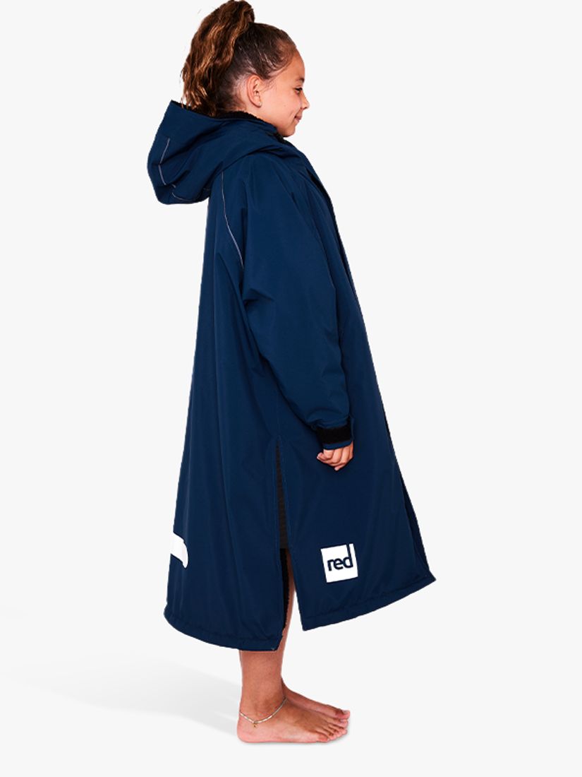 Red Kids' Pro Robe Hooded Jacket, Navy, XS