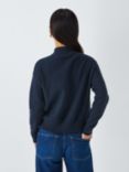 John Lewis Knitted Bomber, Navy