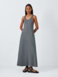 AND/OR Flo Ribbed Maxi Dress, Grey Charcoal