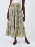 AND/OR Jayson Paisley Print Skirt, Blue/Multi