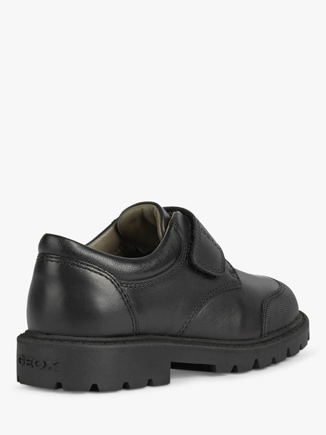 Geox Kids' Shaylax Leather School Shoes, Black, EU35