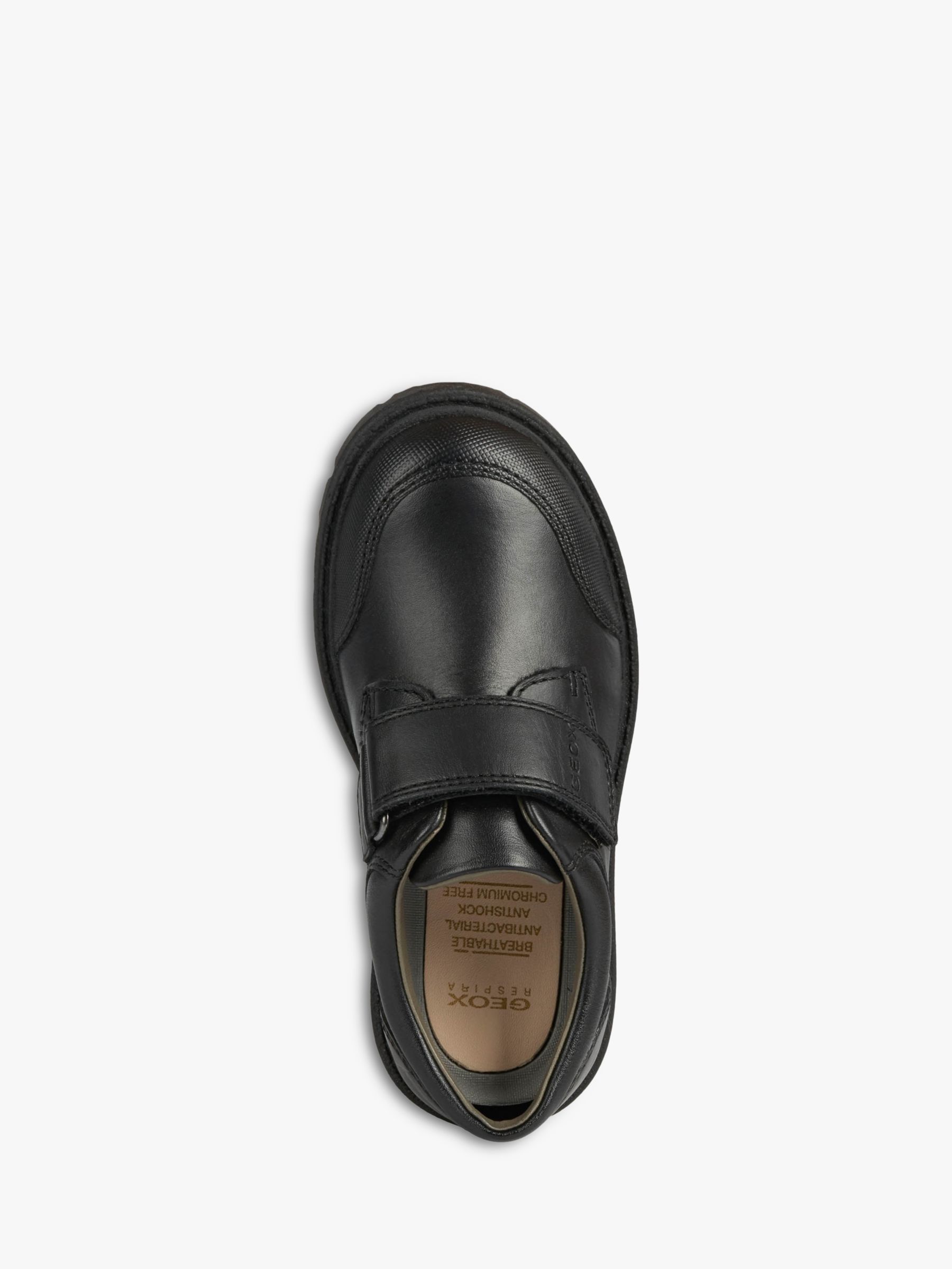 Geox Kids' Shaylax Leather School Shoes, Black, EU35