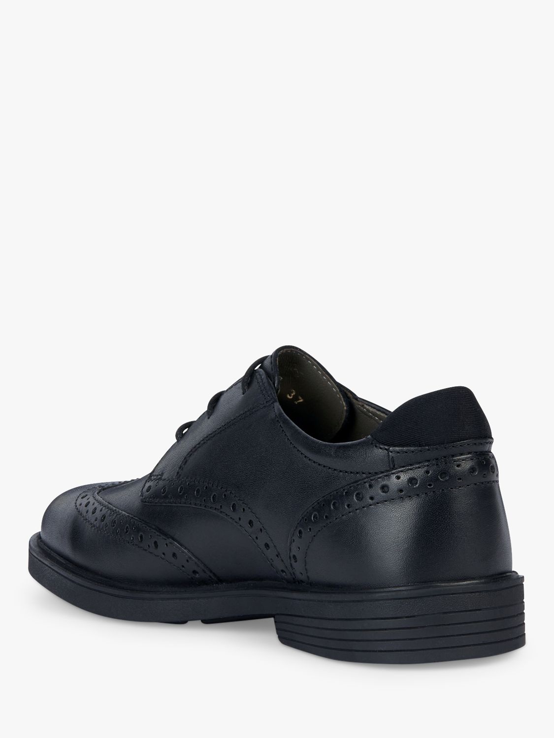 Geox Kids' Zheeno Brouge Shoes, Black, EU40