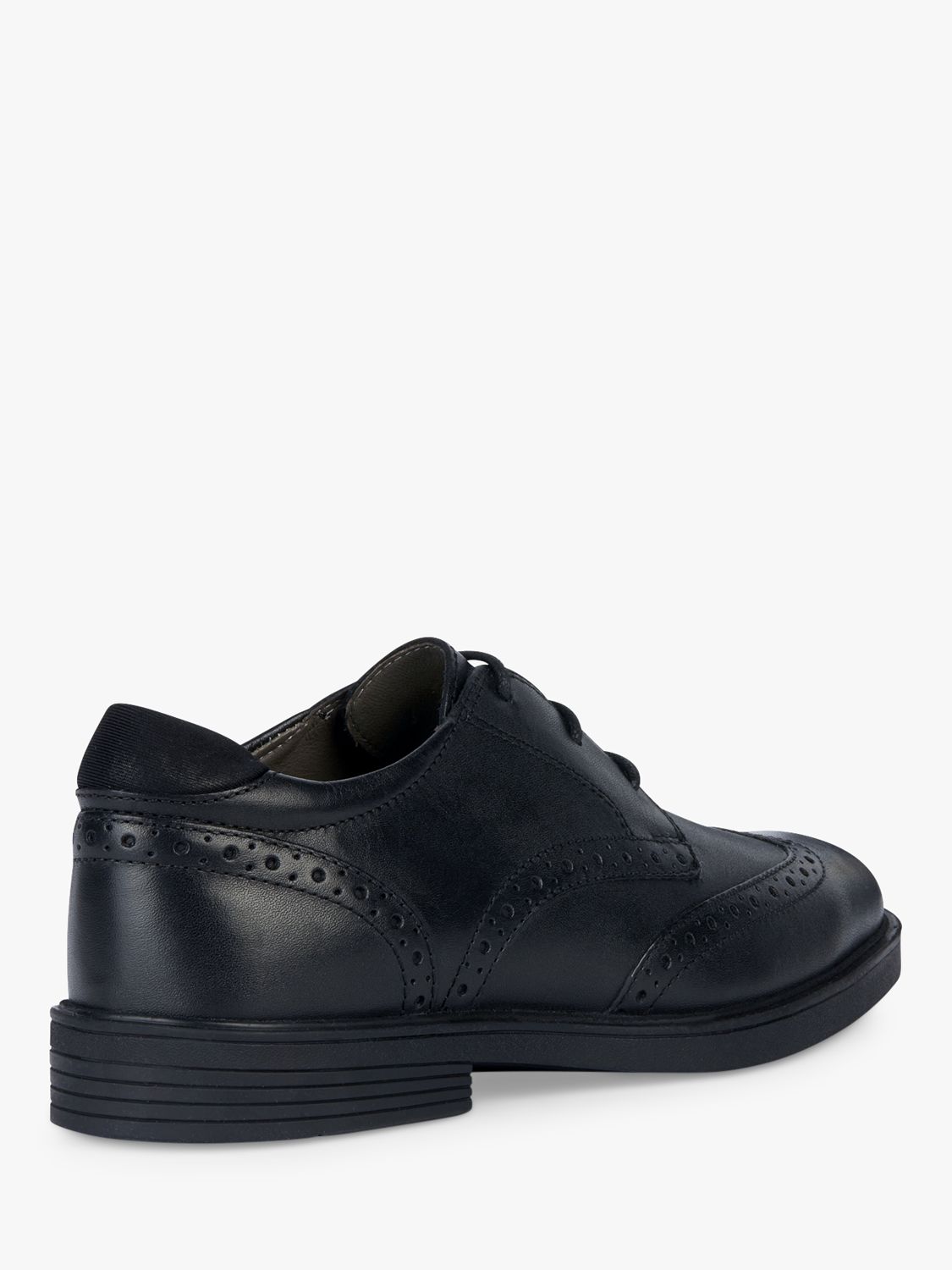 Geox Kids' Zheeno Brouge Shoes, Black, EU40
