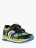 Geox Kids' Pavel D Low-Cut Trainers, Lime/Black